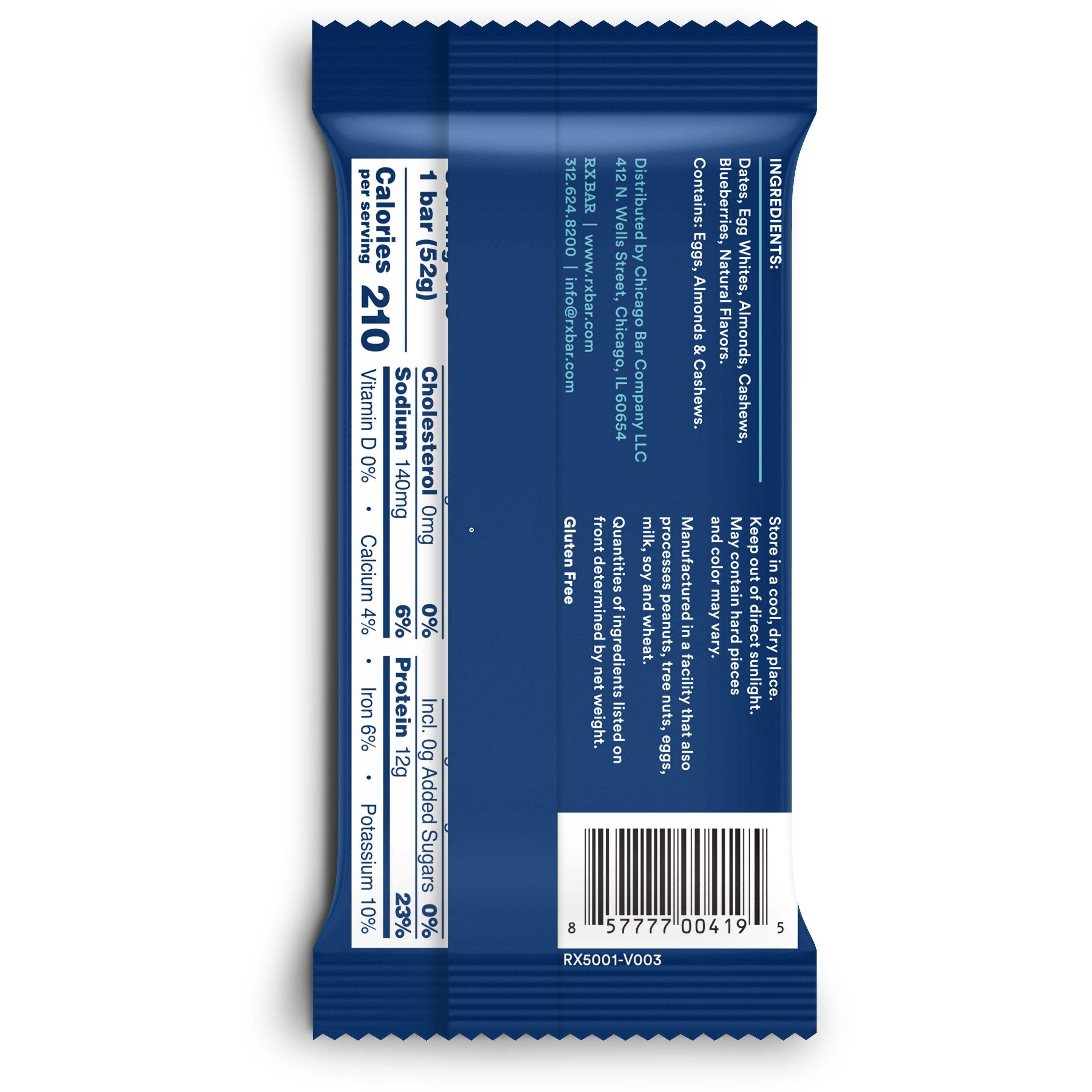 * Blueberry Protein Bar 1.83oz