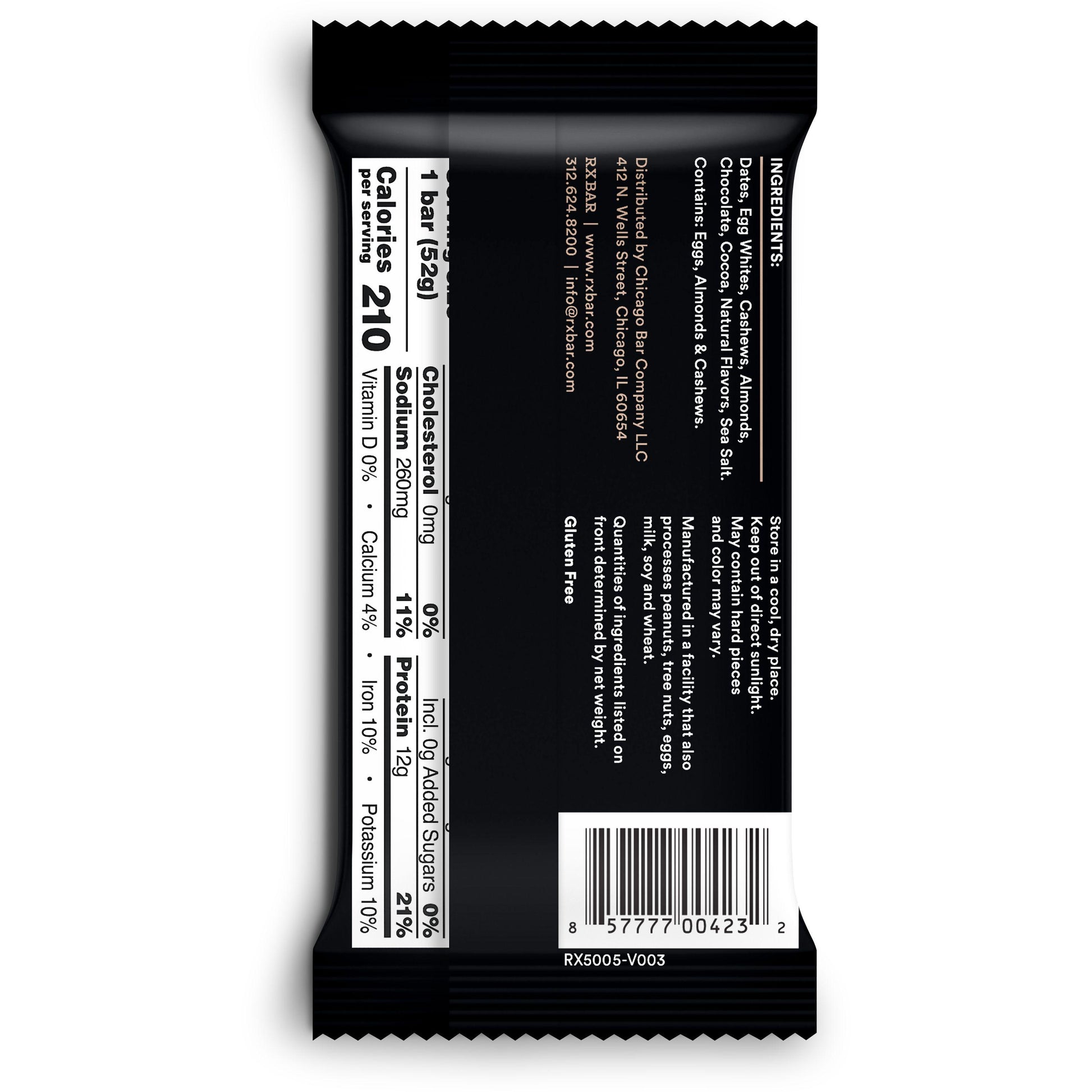* Chocolate Sea Salt Protein Bar 1.83oz