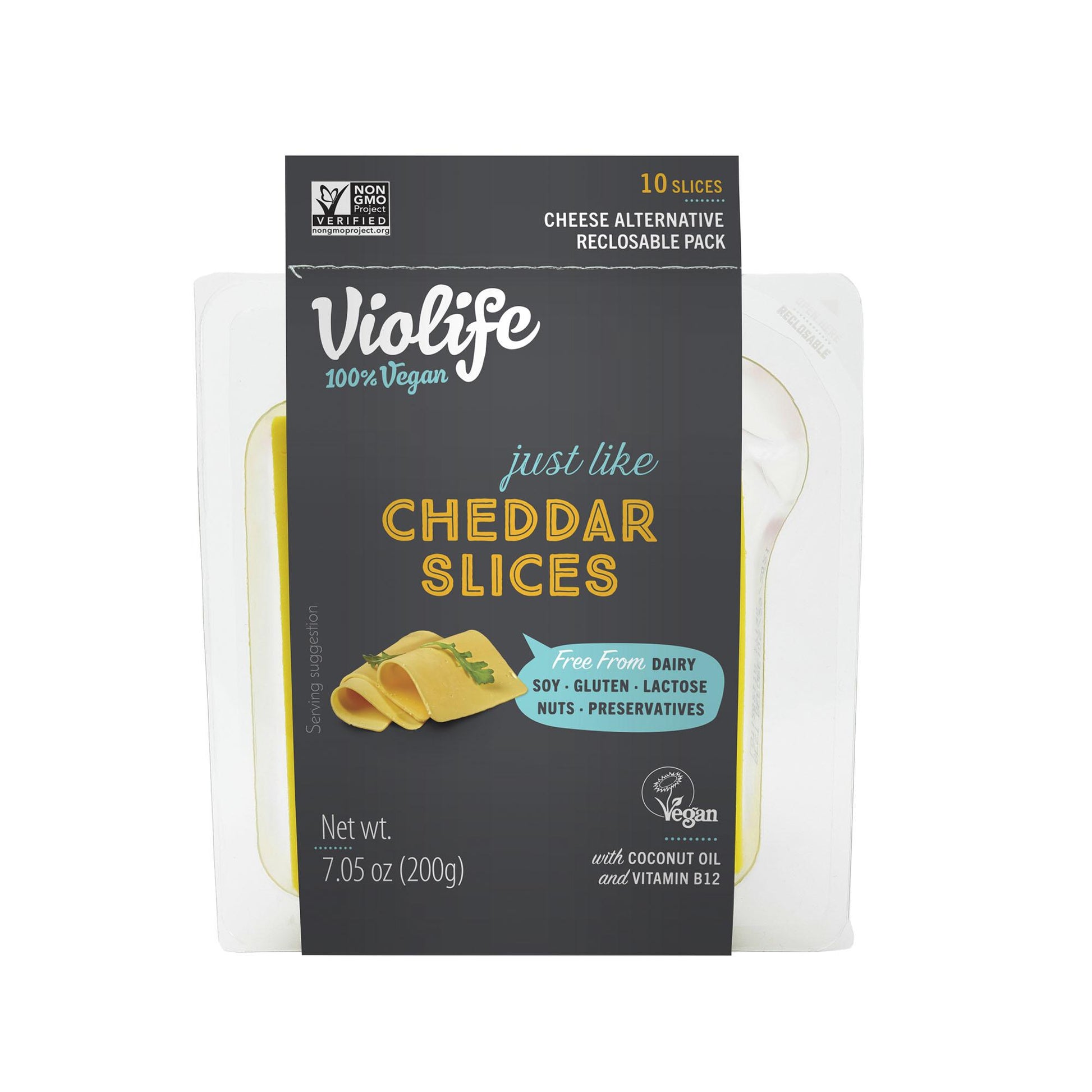 Vegan Cheddar Cheese Slices