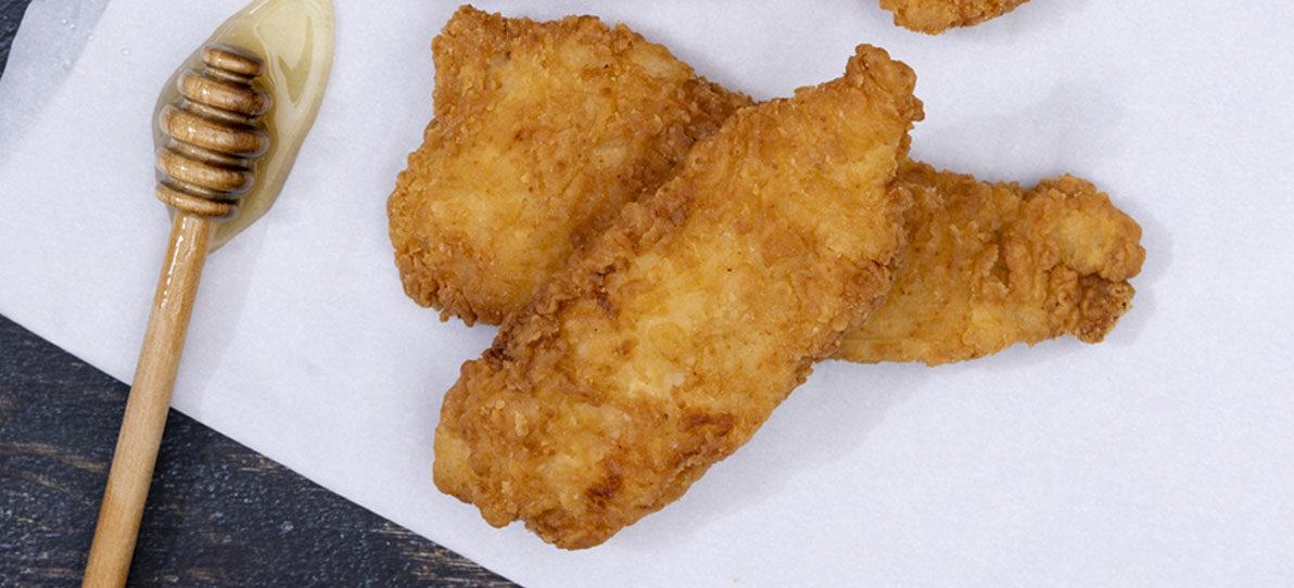 Honey Butter Biscuit Breaded Flounder
