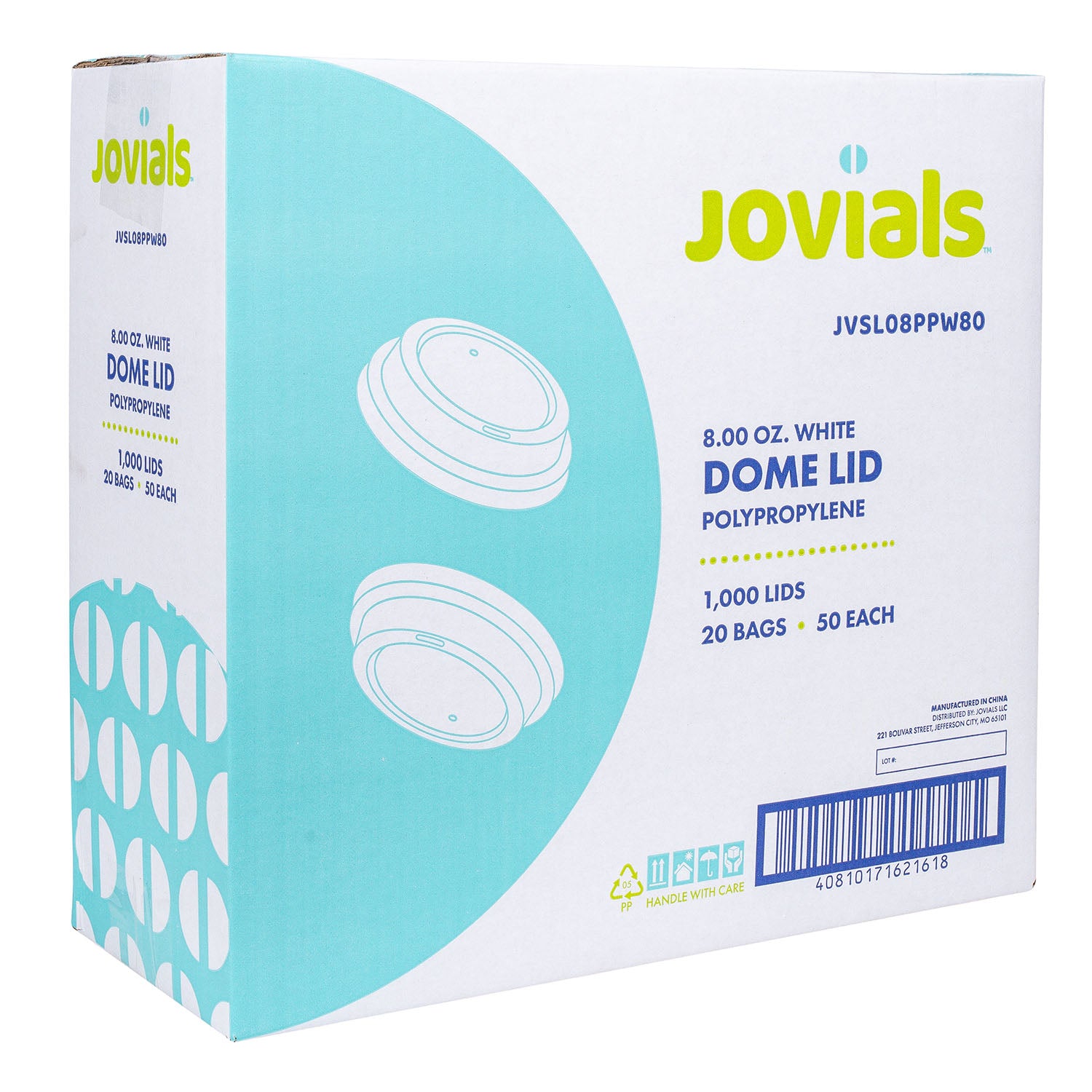 8oz White Dome Sipper Hot Cup Lid