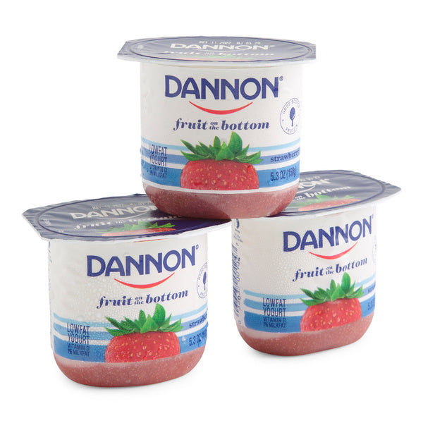 Strawberry Fruit On The Bottom Yogurt