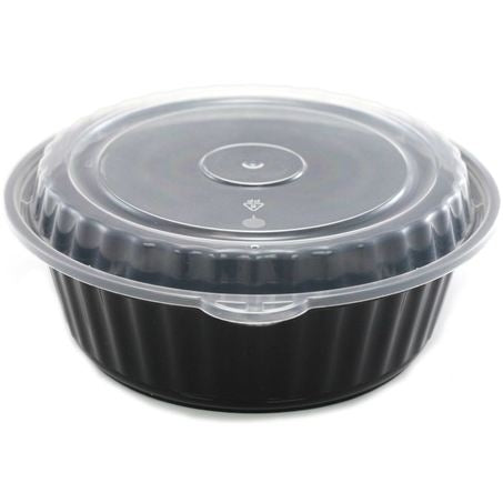 7in 32oz Black Micro Container