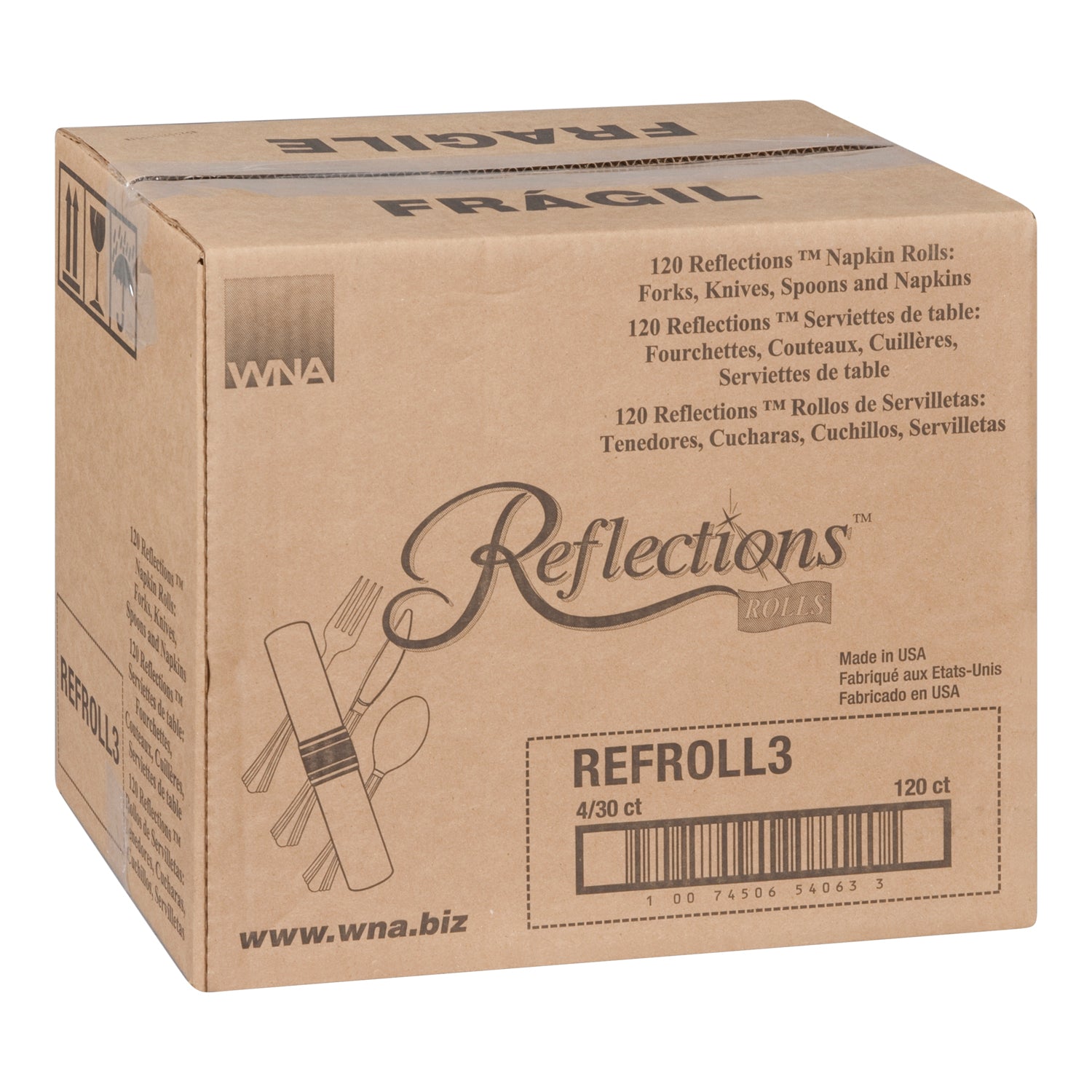 Silver Cutlery Cater Roll
