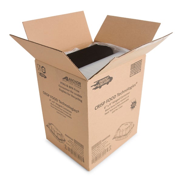 9x6 Polypropylene Hinged Container