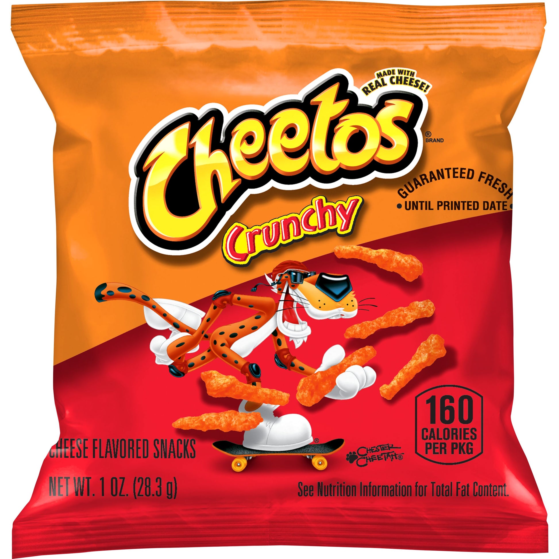 * Crunchy Cheese Flavored Snack