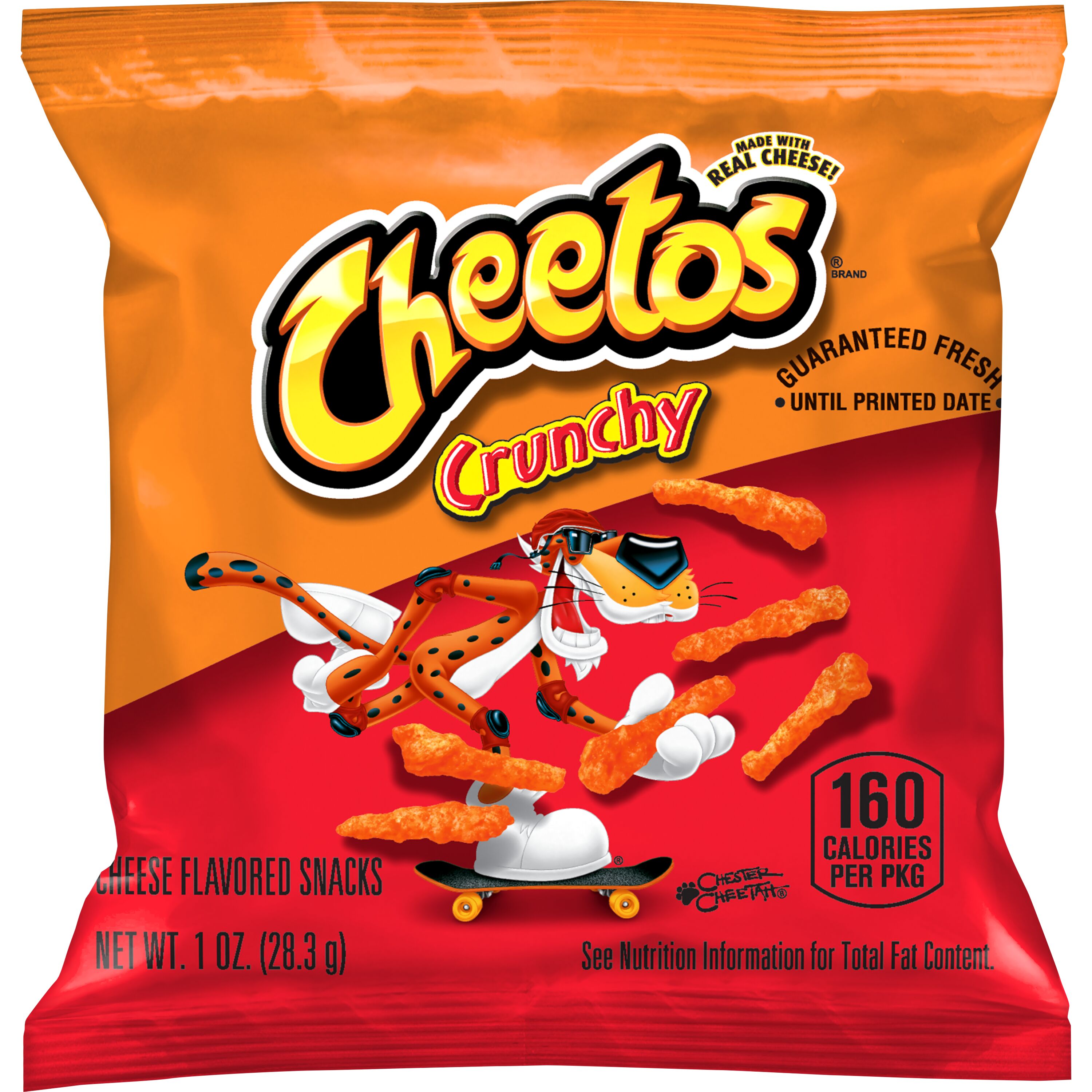 * Crunchy Cheese Flavored Snack