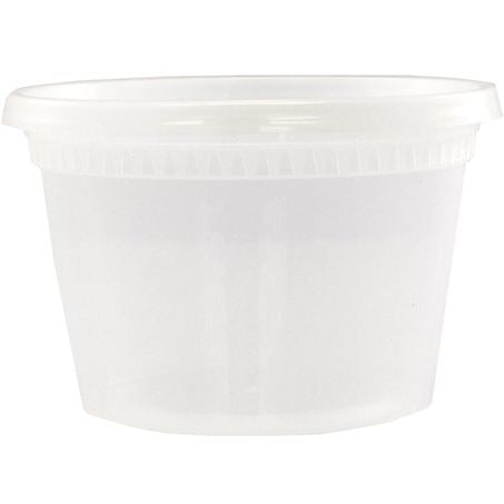 16oz Plastic Soup Conatiner Combo With Lids