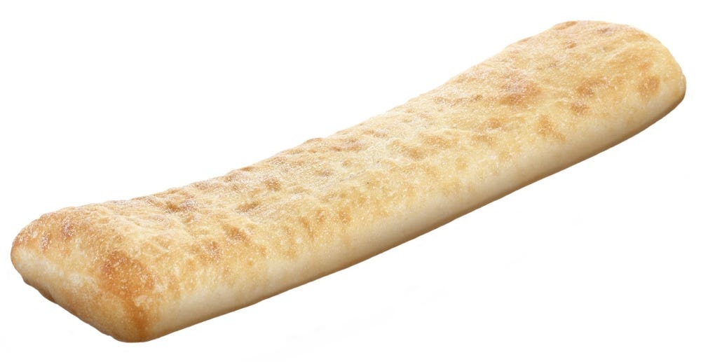 Long Ciabatta Cristal Bread