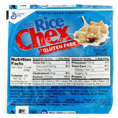 Rice Chex Cereal Single Serve Bowl