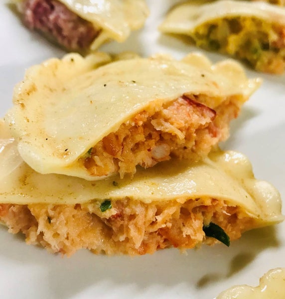Large Round Lobster Ravioli