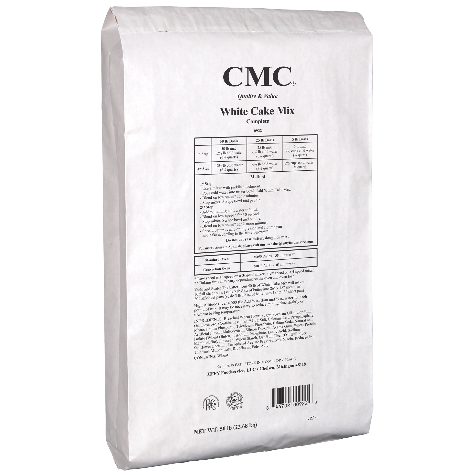 50lb White Cake Mix