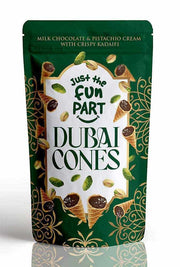 Milk Chocolate & Pistachio Cream Dubai Cones