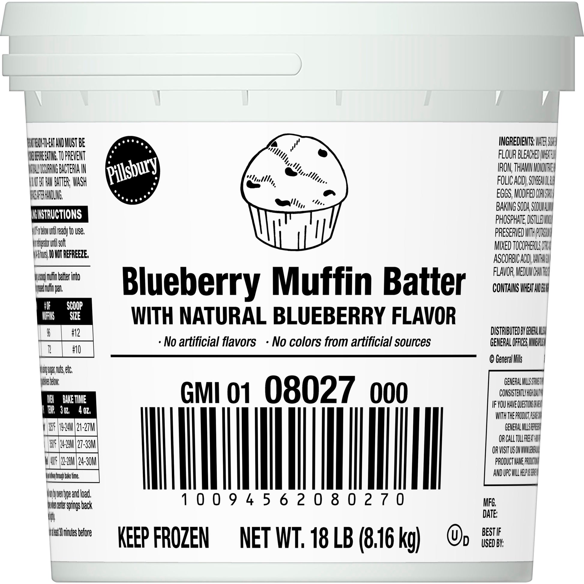 Muffin Batter Pail Frozen Blueberry