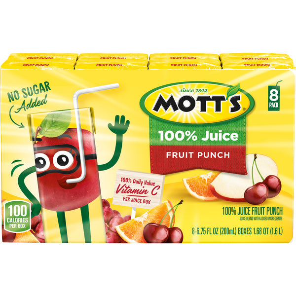 * 100% Fruit Punch Brick Pack 6.75oz