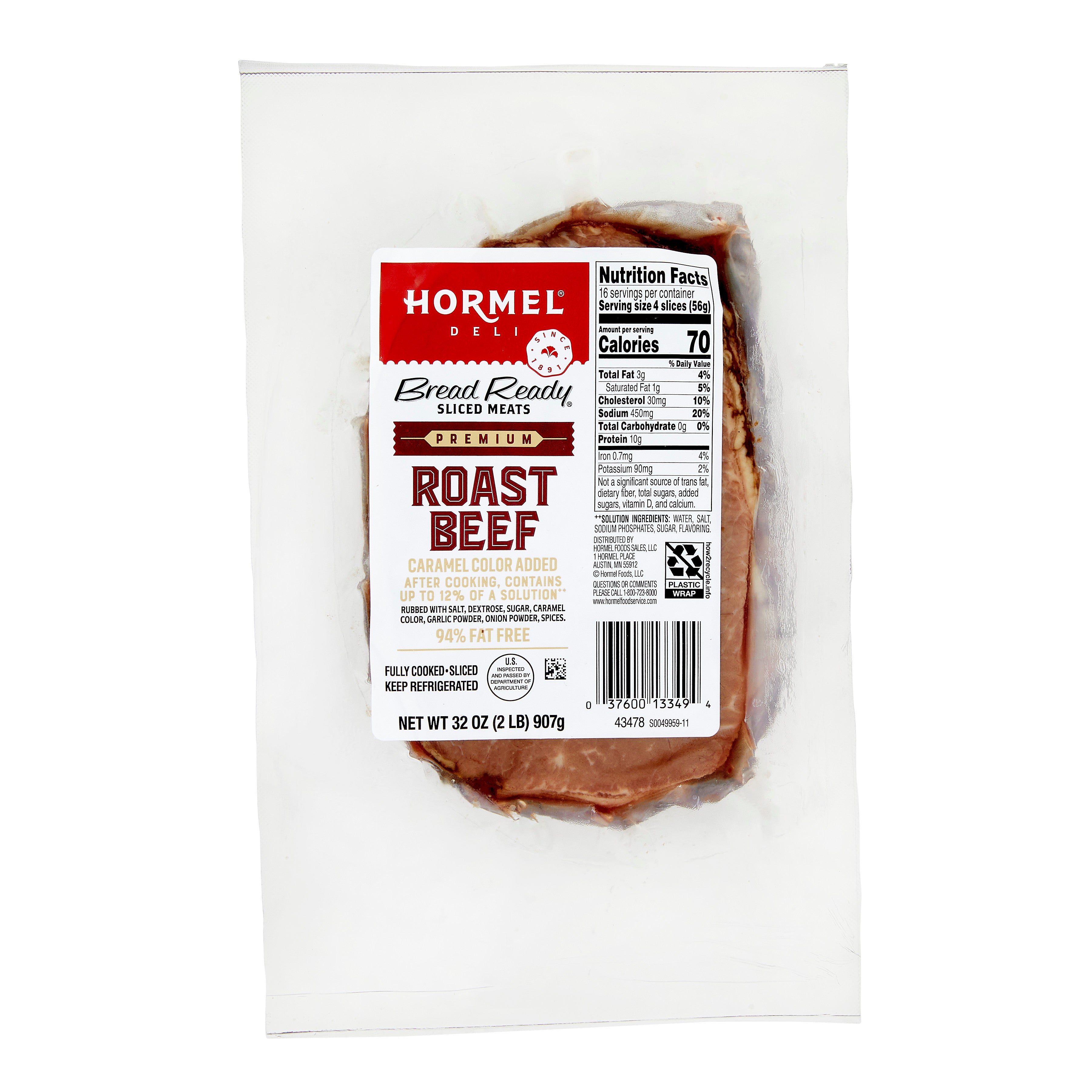 * Bread Ready Sliced Roast Beef