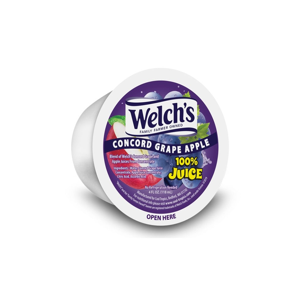 Welchs 100% Concord Grape Apple Juice Cup