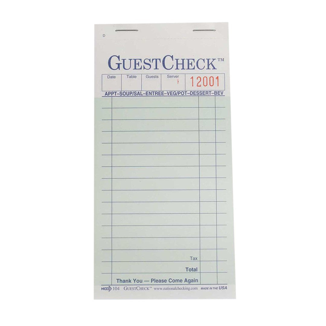 16 Line 2 Part Guest Checks