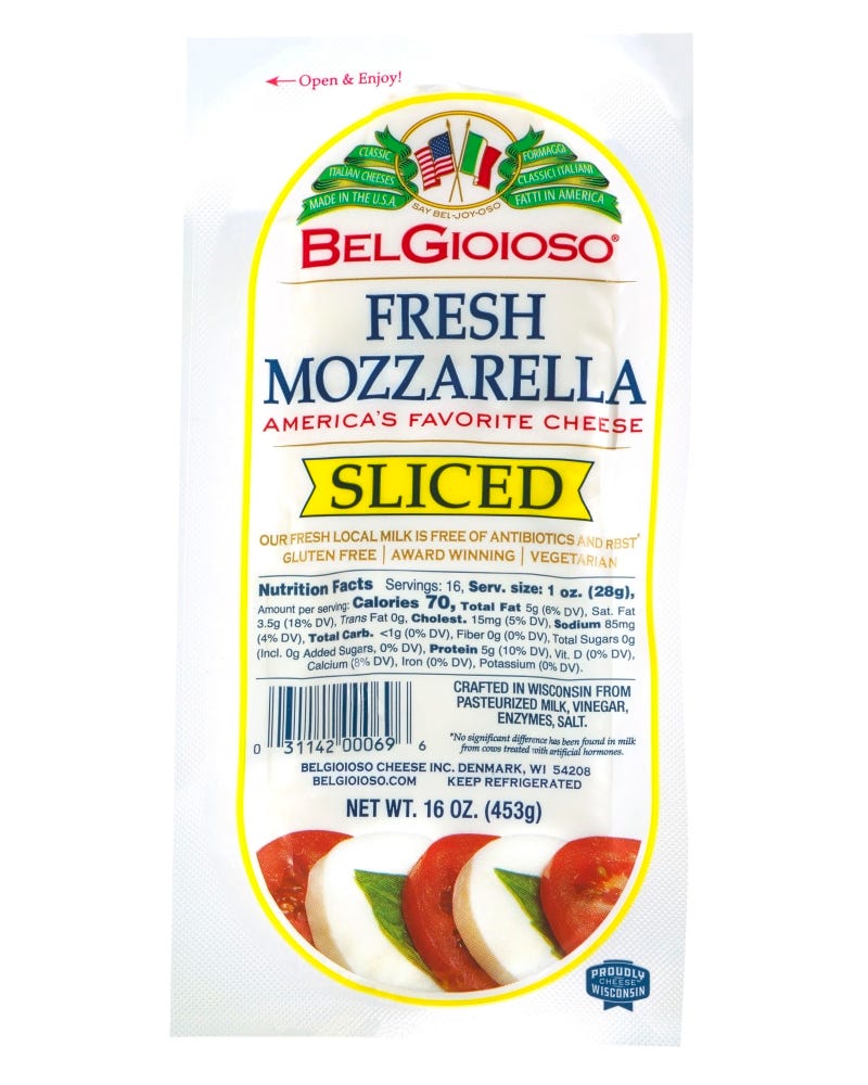 Fresh Mozzarella Sliced