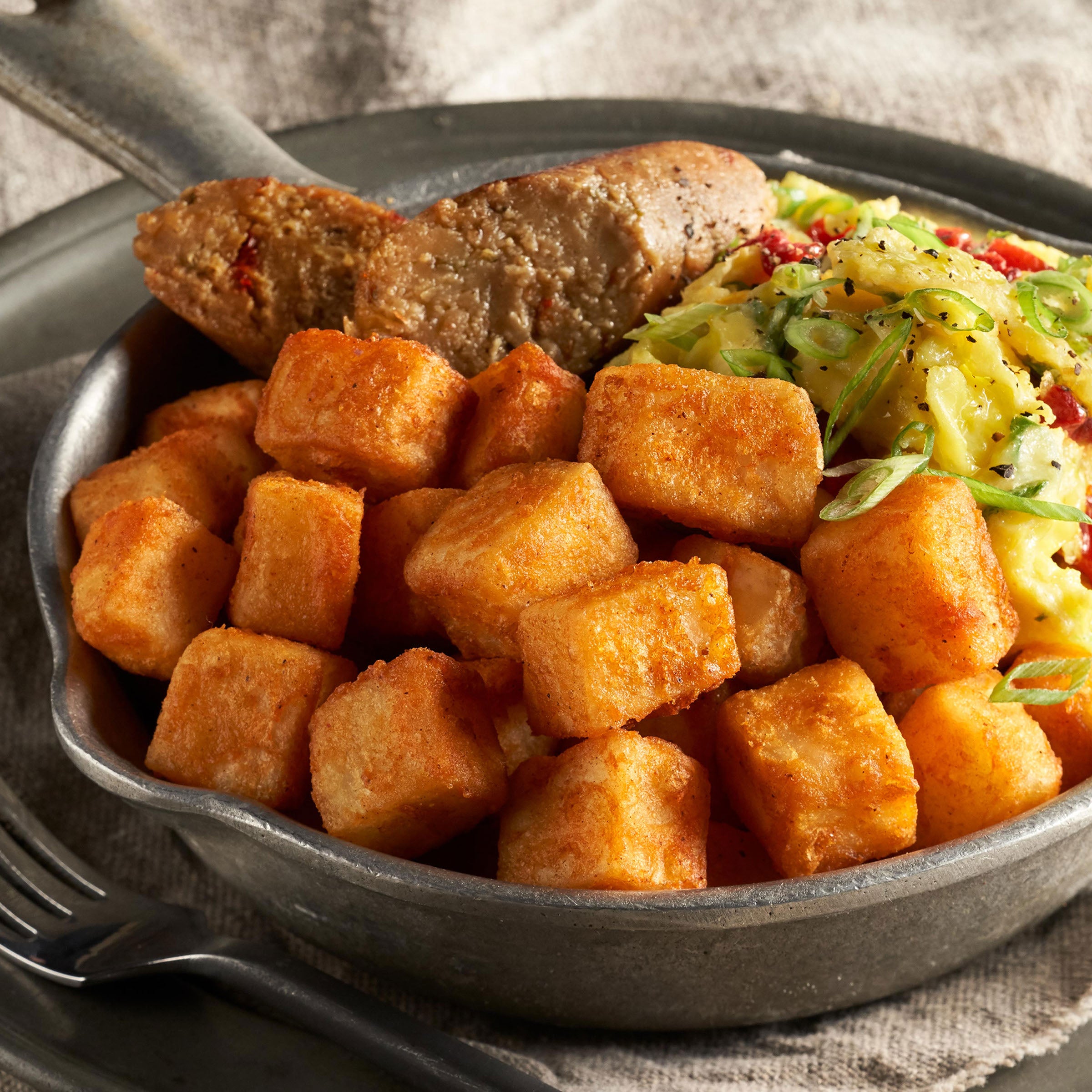 * Seasoned Hash Brown Cubes