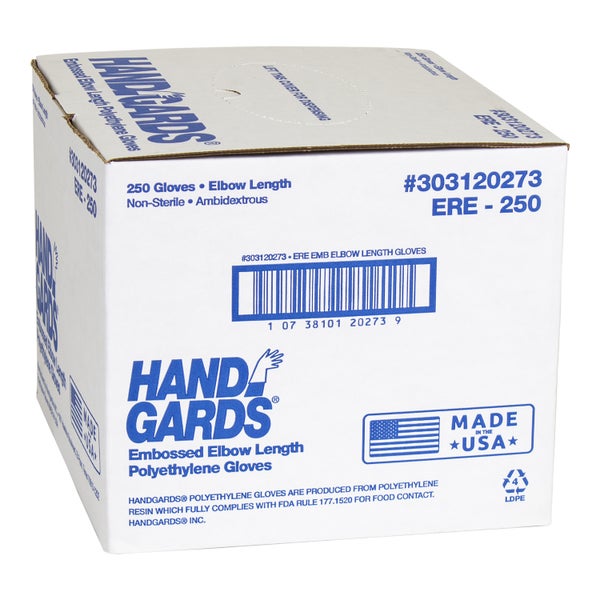 Polyethylene Elbow Length Clear Gloves
