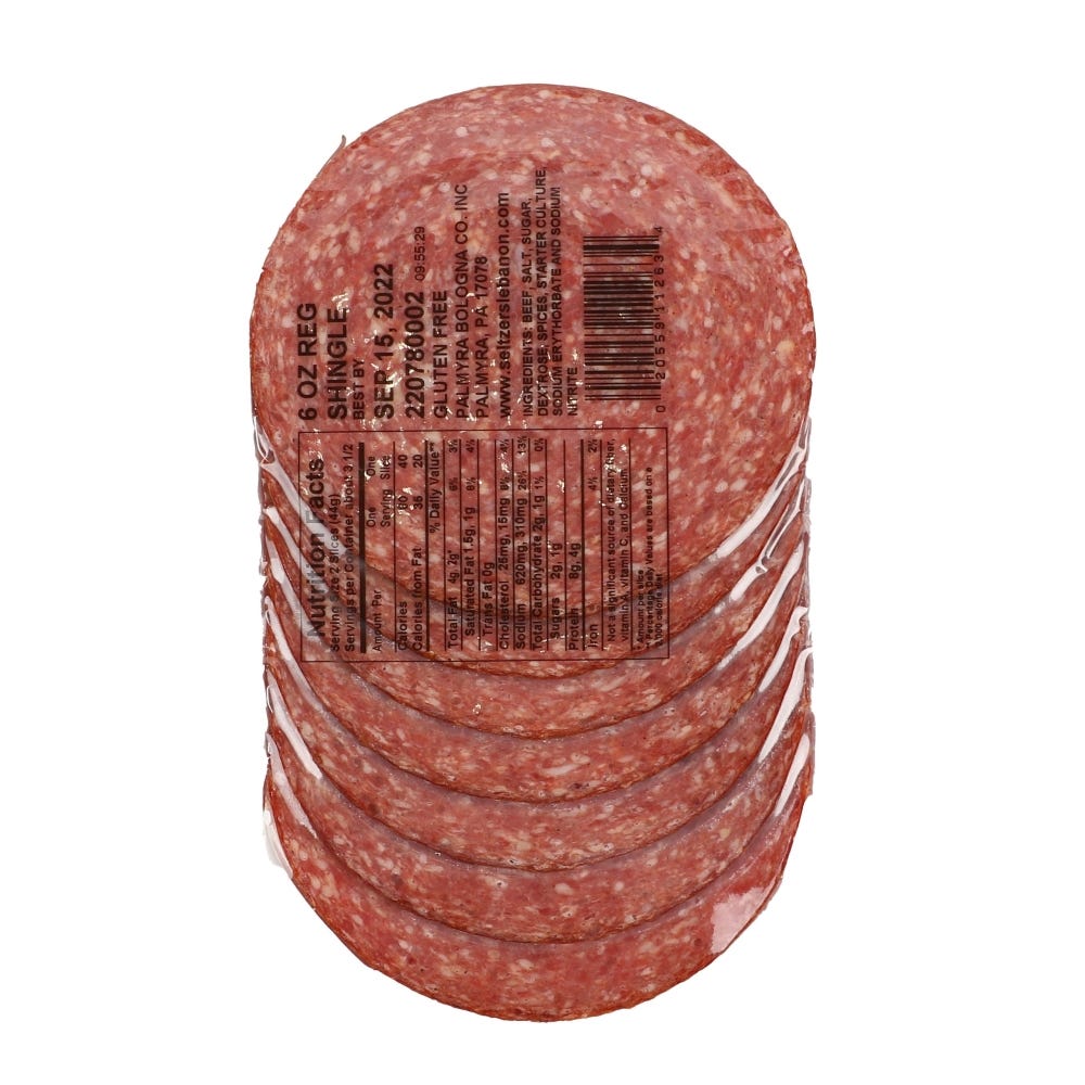 Lebanon Bologna Sliced
