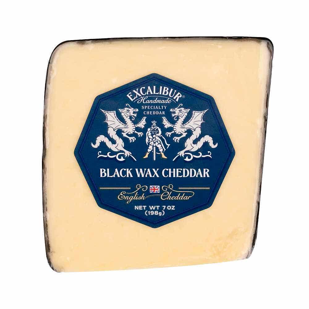 Excalibur English Cheddar Black Wax Cuts