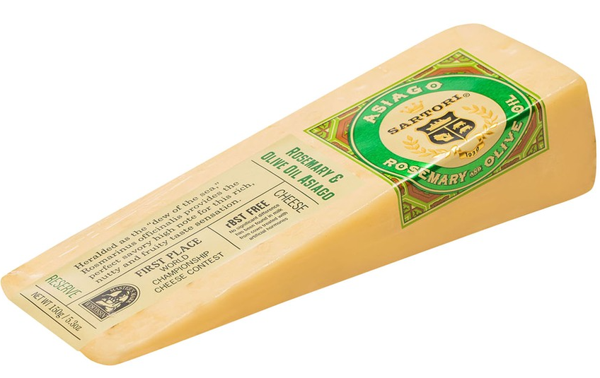Rosemary and Olive Oil Asiago Wedge