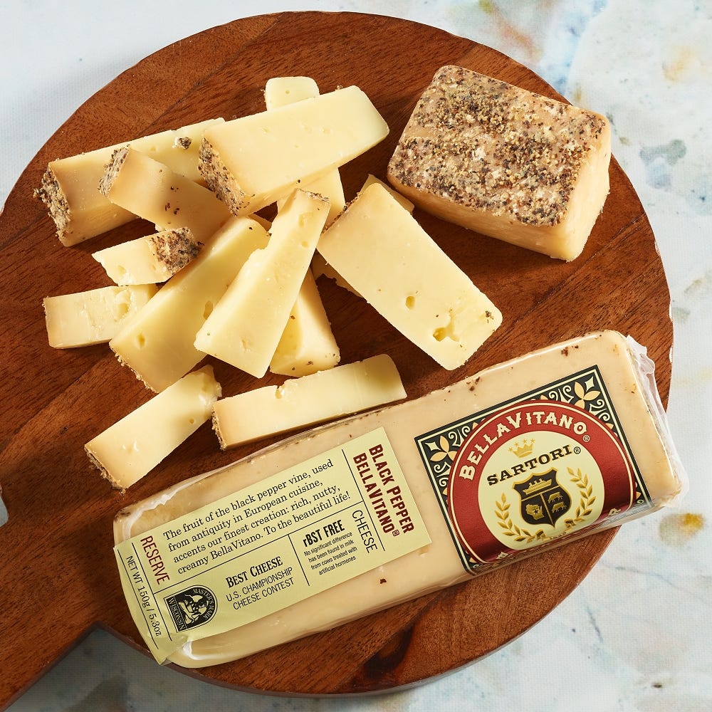 Black Pepper BellaVitano Wedge