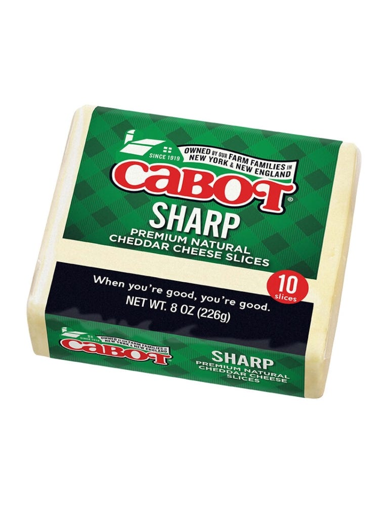 Sharp White Cheddar Sliced