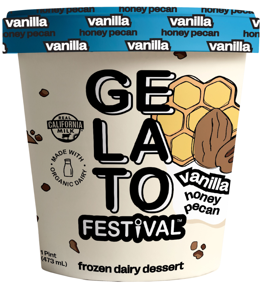 Vanilla Honey Pecan Gelato