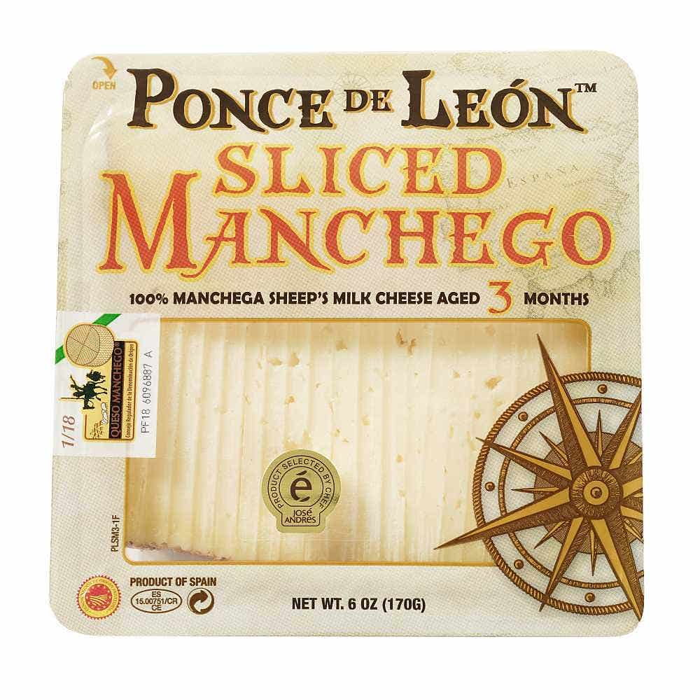 Ponce de Leon Sliced Manchego Cheese 6 oz