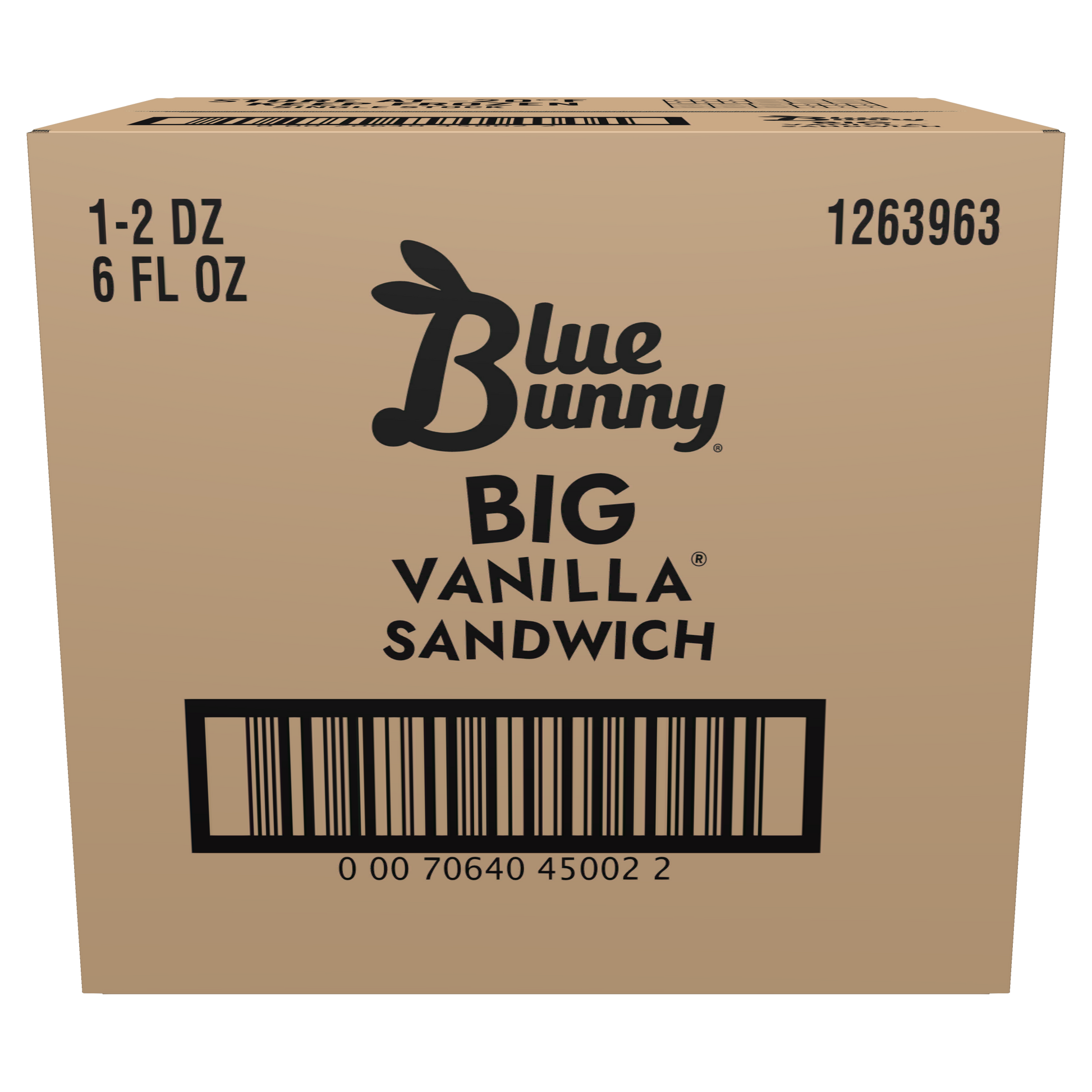 6oz Vanilla Ice Cream Sandwich