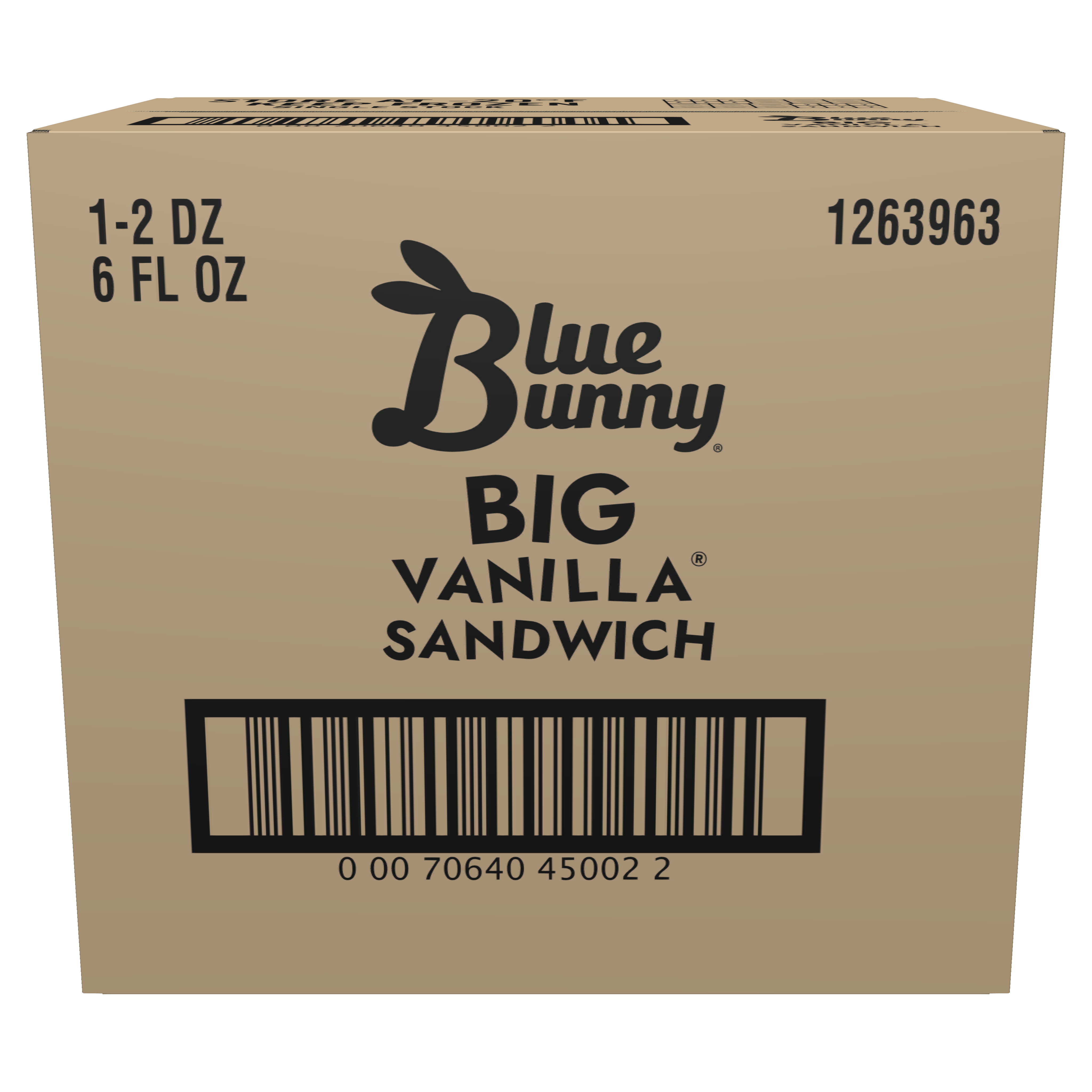 6oz Vanilla Ice Cream Sandwich