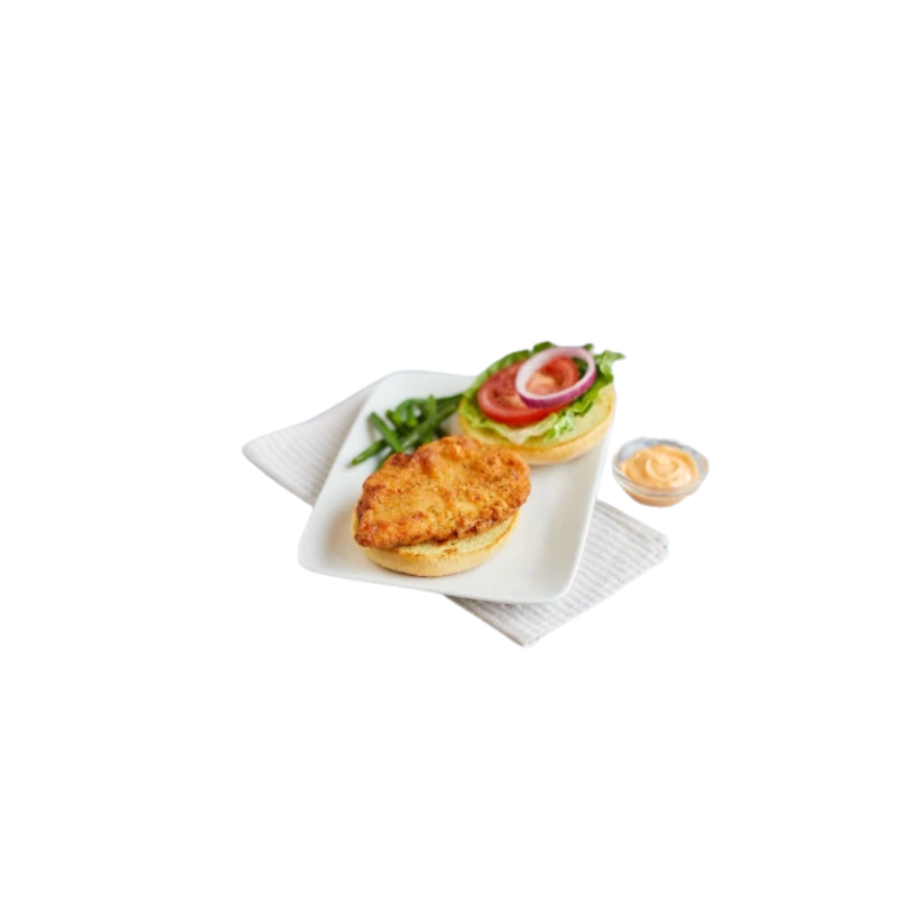 Cooked Italian Breaded Chicken Breast