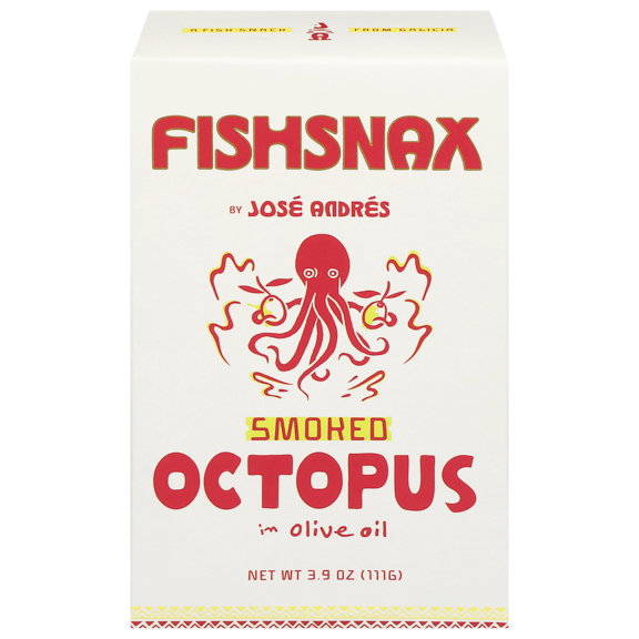 José Andrés FishSnax Smoked Octopus in Olive Oil
