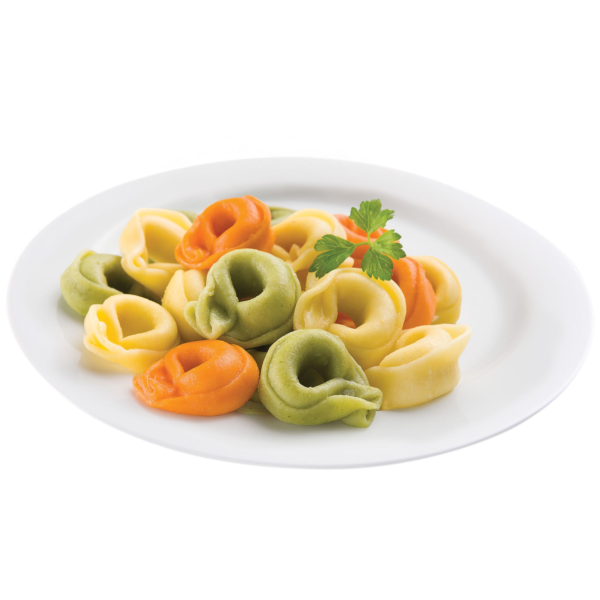 Cooked Tri-Color Cheese Tortellini