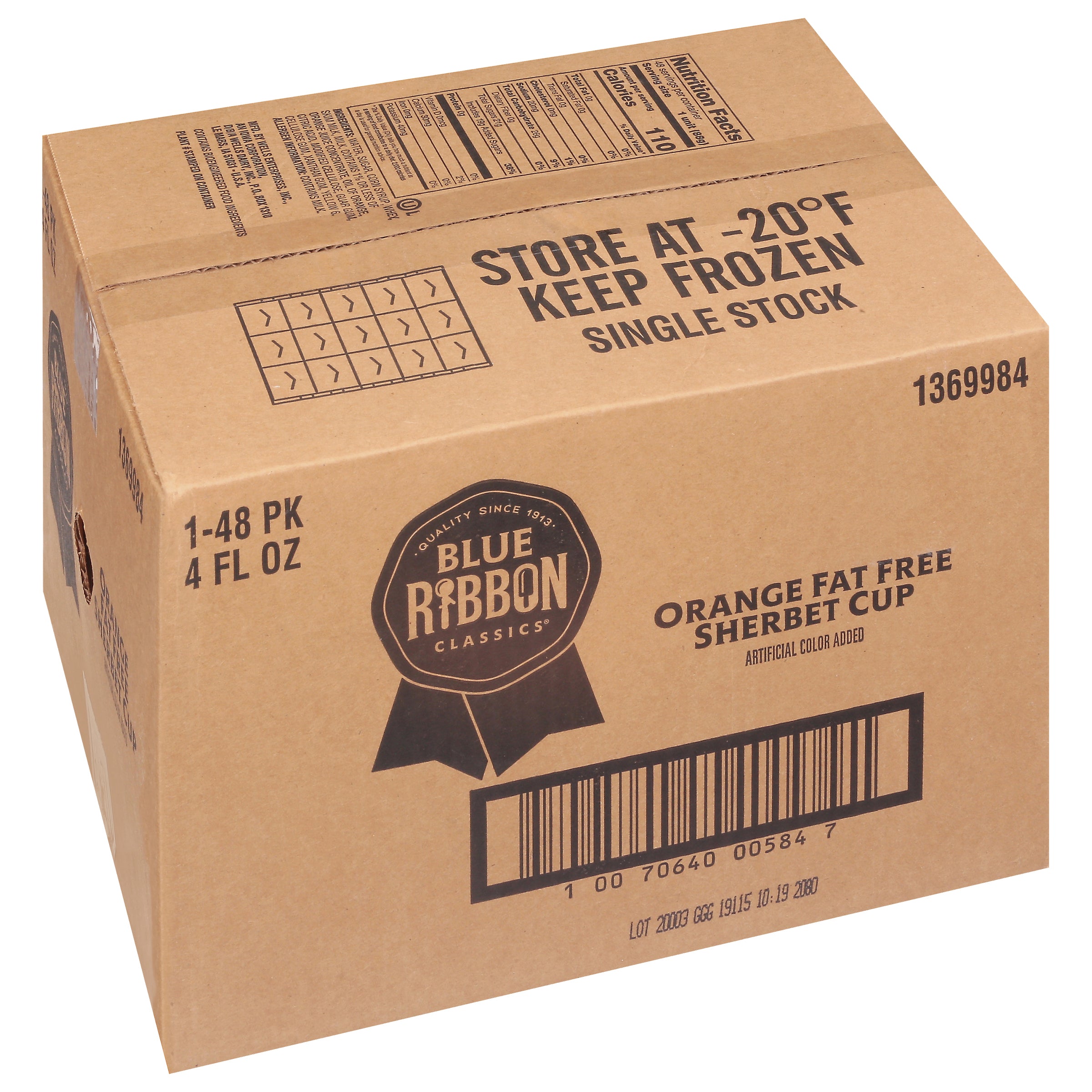 Orange Sherbet Cup