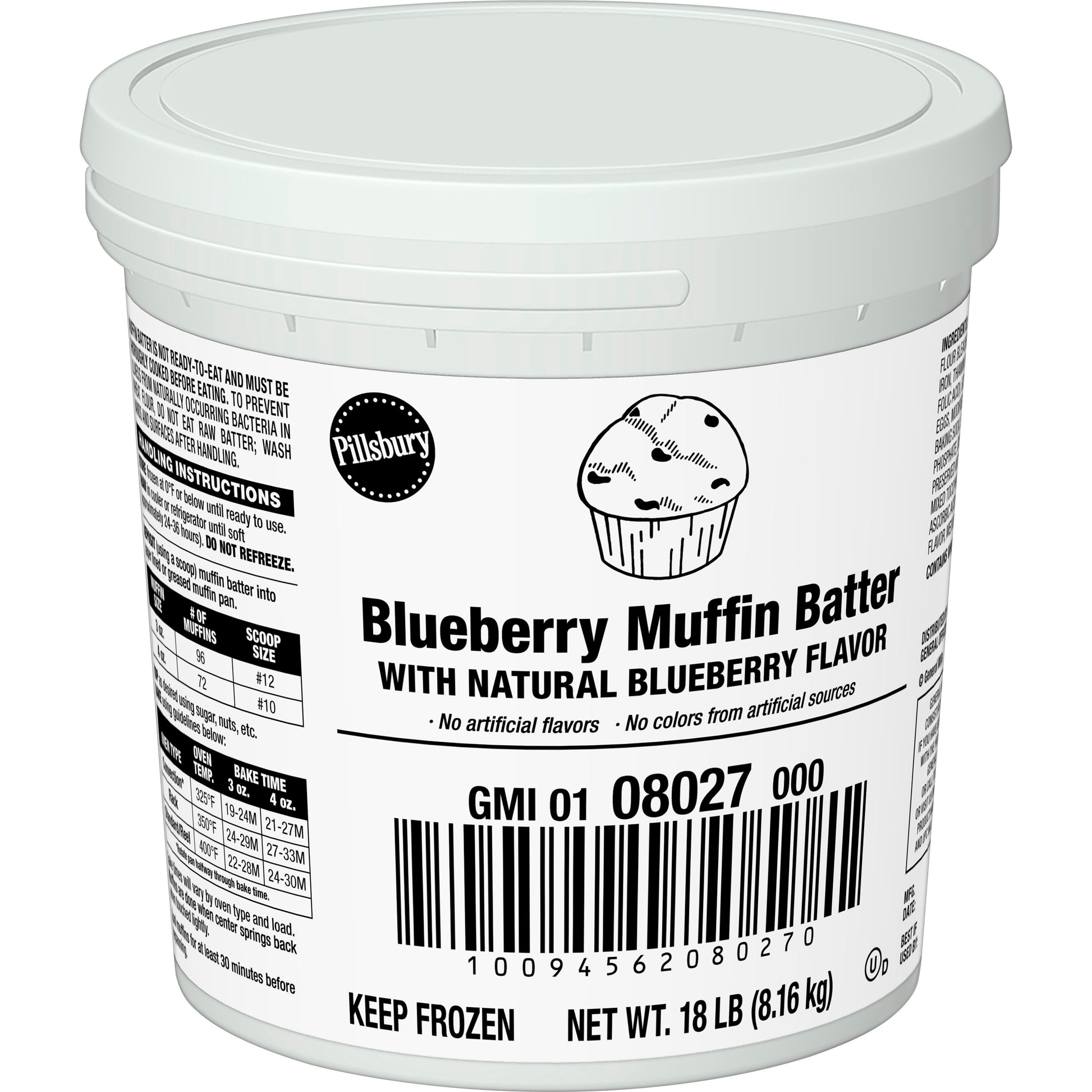 Muffin Batter Pail Frozen Blueberry