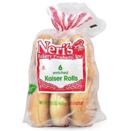 5 Inch Sliced Plain Kaiser Roll