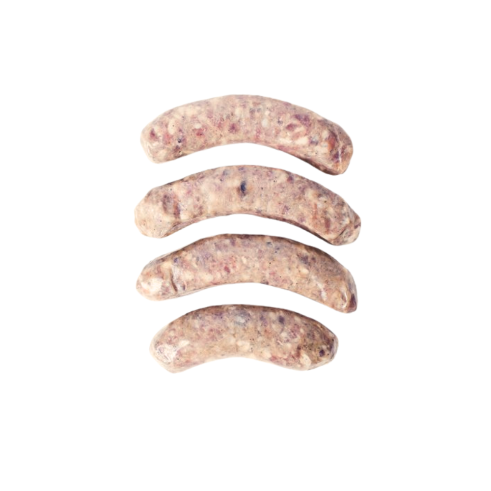 Wild Boar Sausage with Apples and Cranberries