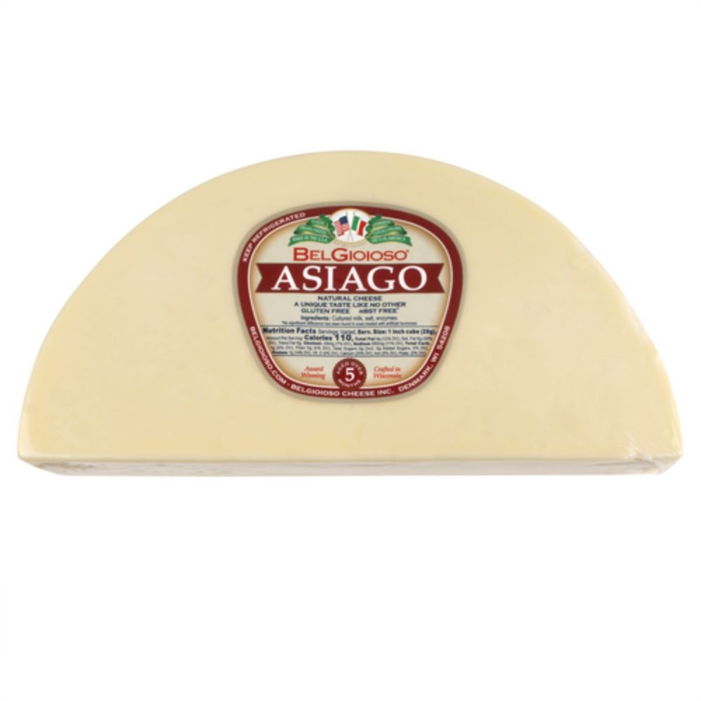 Asiago Cheese Cryovac Quarters