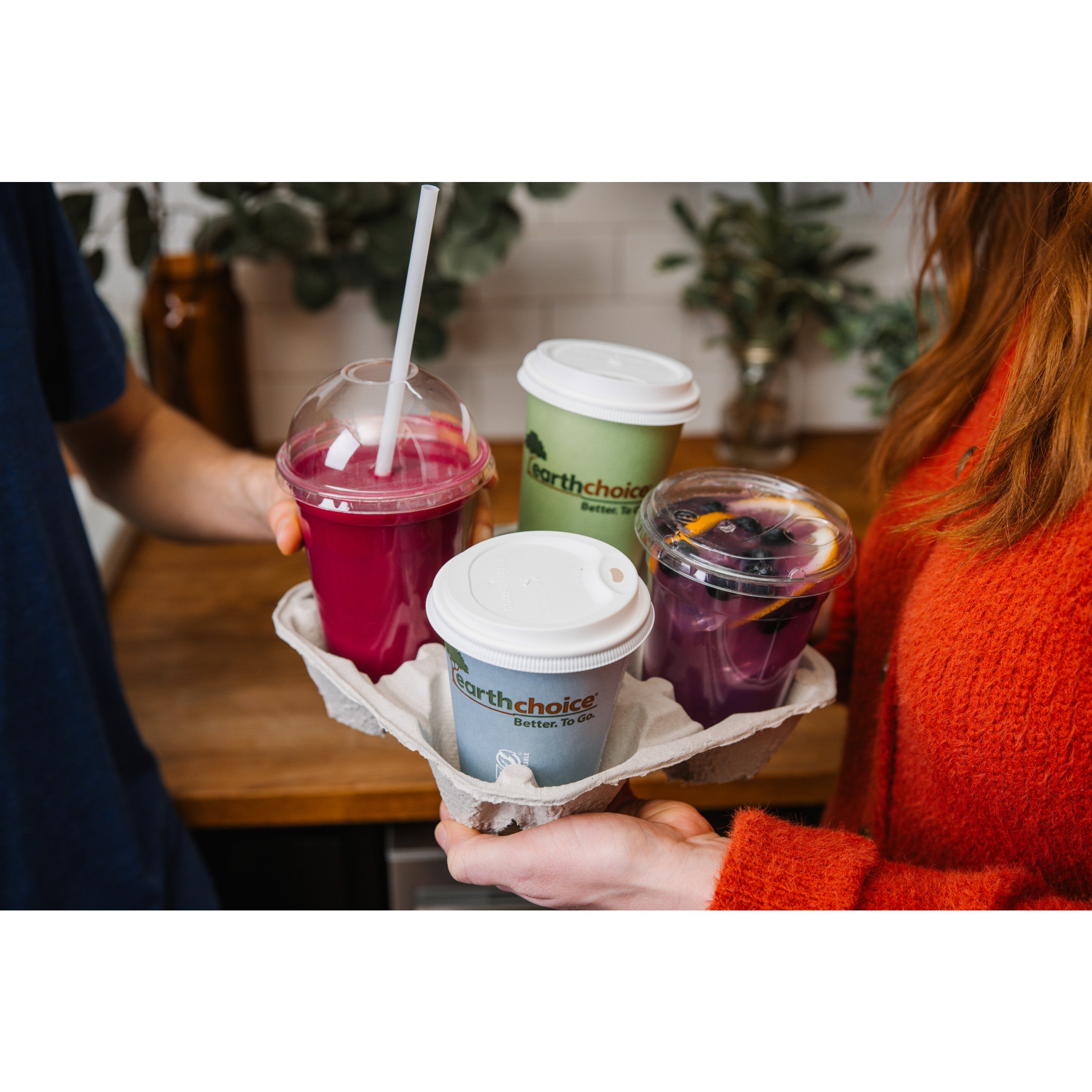 4 Cup Carry Tray