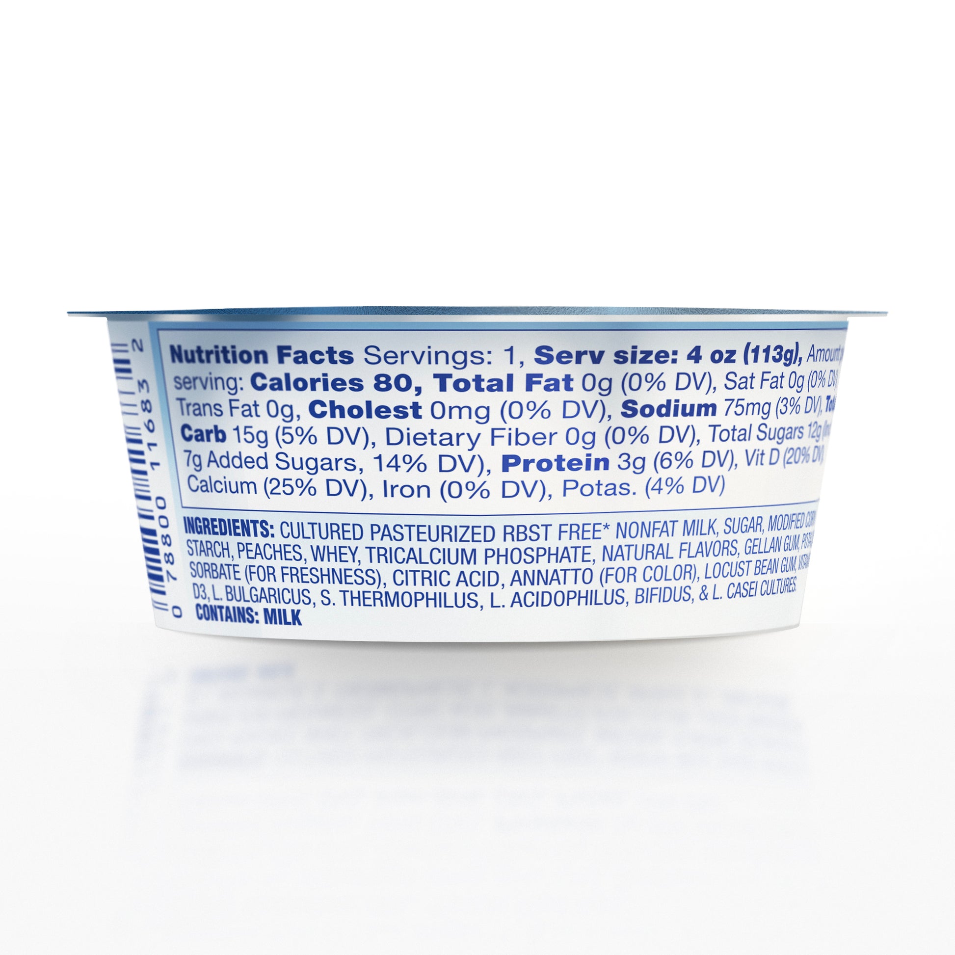 Nonfat Peach Yogurt