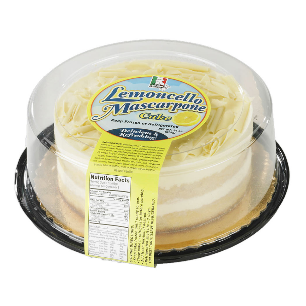 7 Inch Mascarpone Limoncello Cake