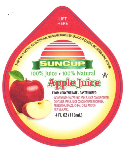Apple Juice Frozen 4oz Cup