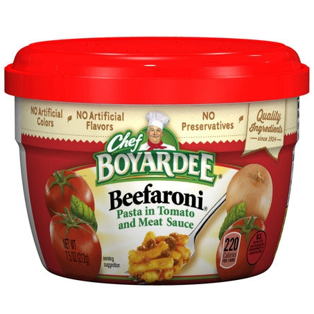 Individual Beefaroni Microwavable