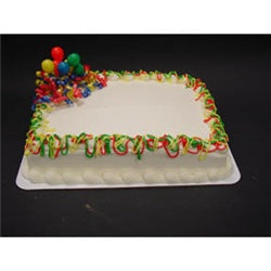 Golden sheet Cake Quarter balloon & Streamers