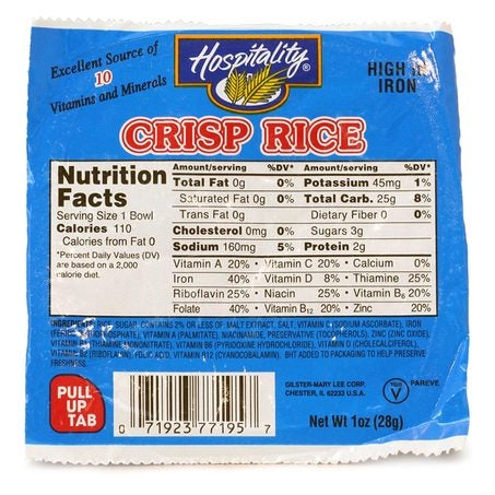 Crisp Rice Cereal Bowl
