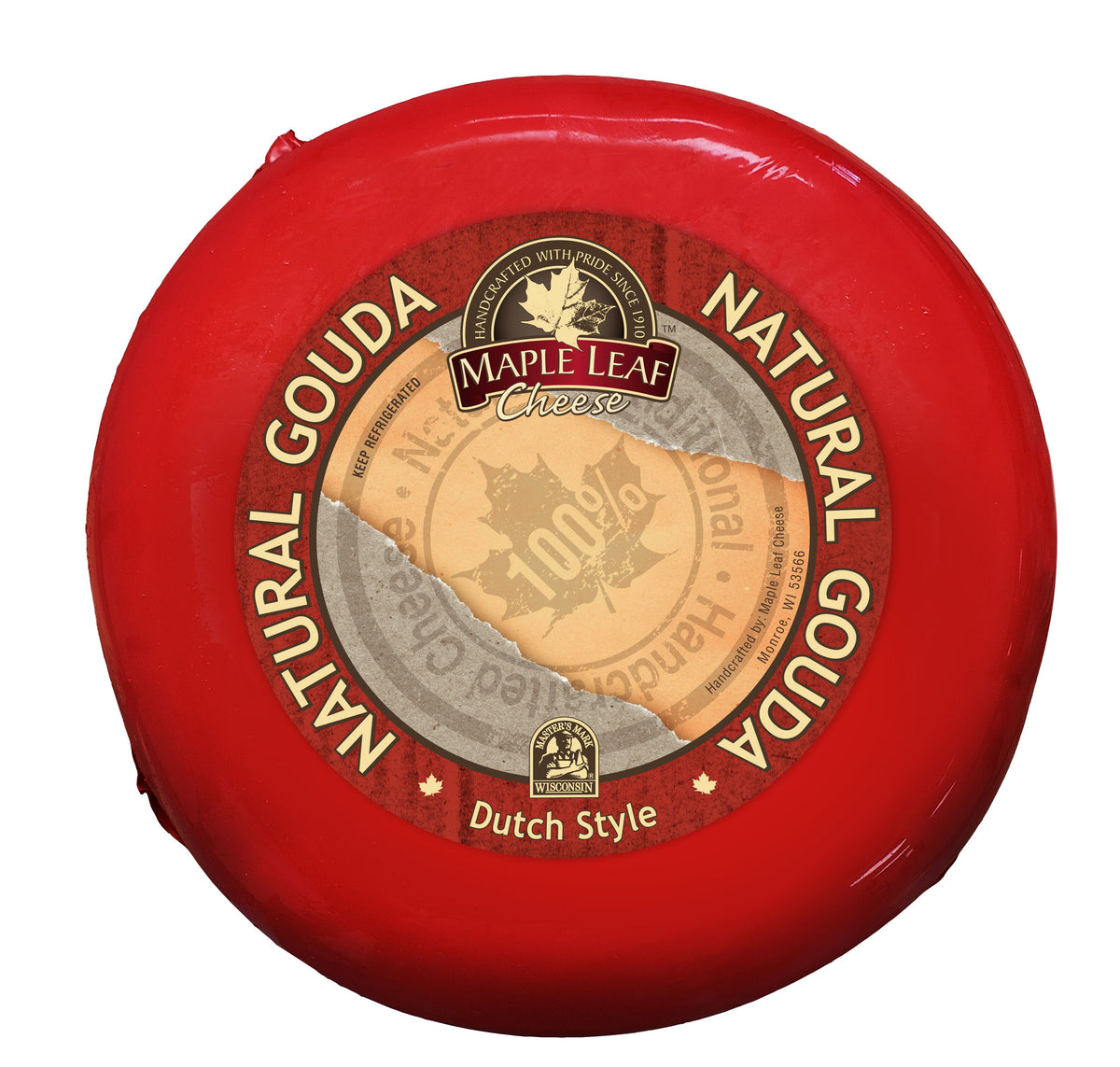 Jumbo Red Wax Gouda Wheel